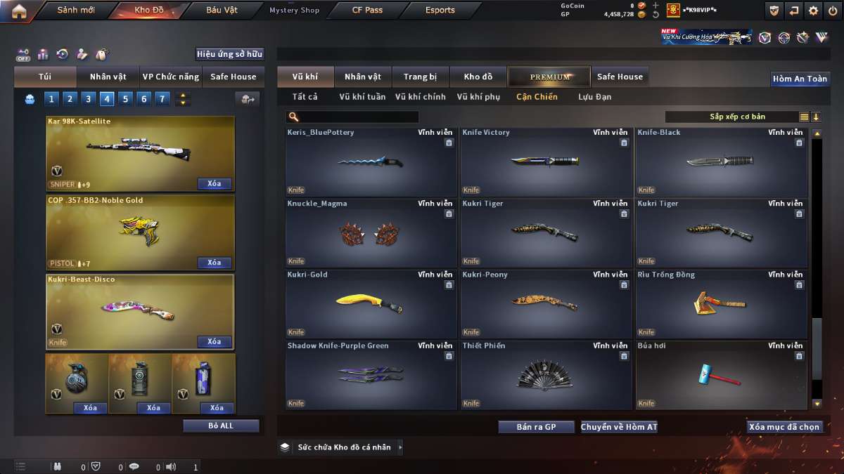 shop acc cf uy tin gia re